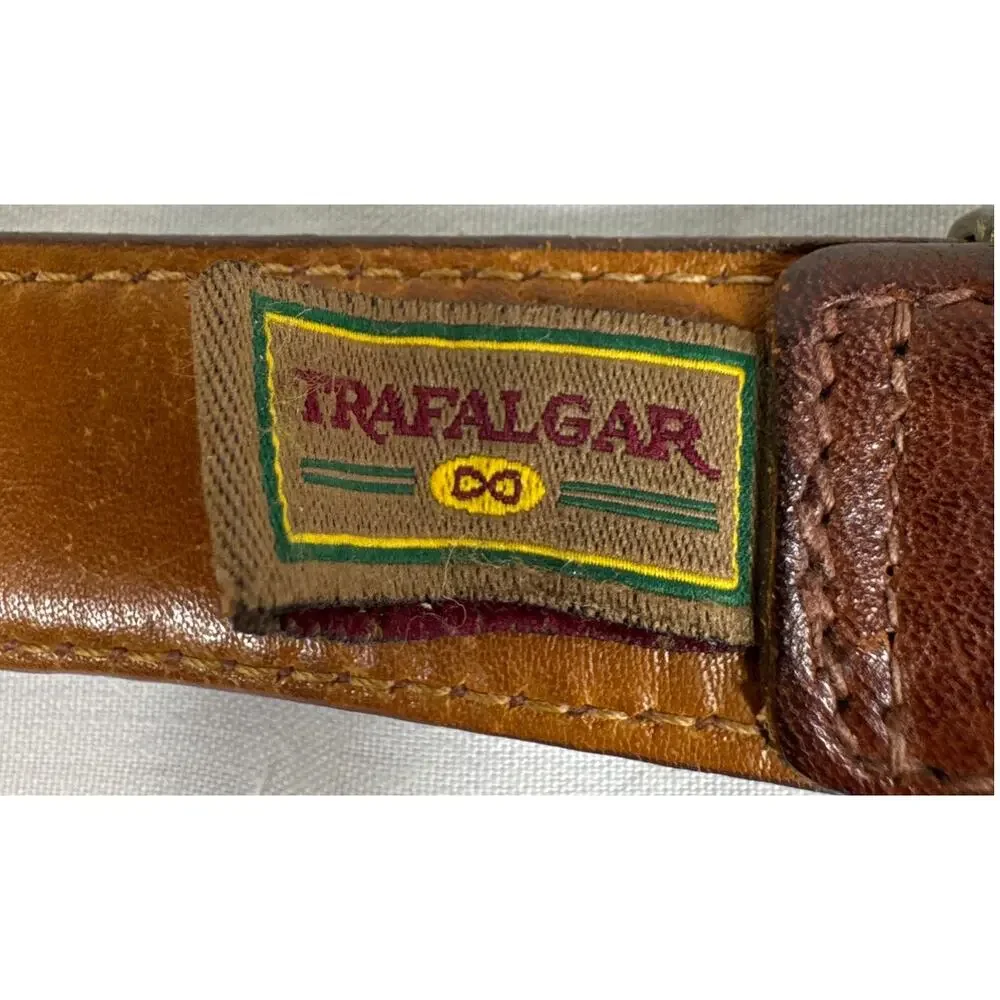 Trafalgar Kildare Brahman Leather Belt, Size 36